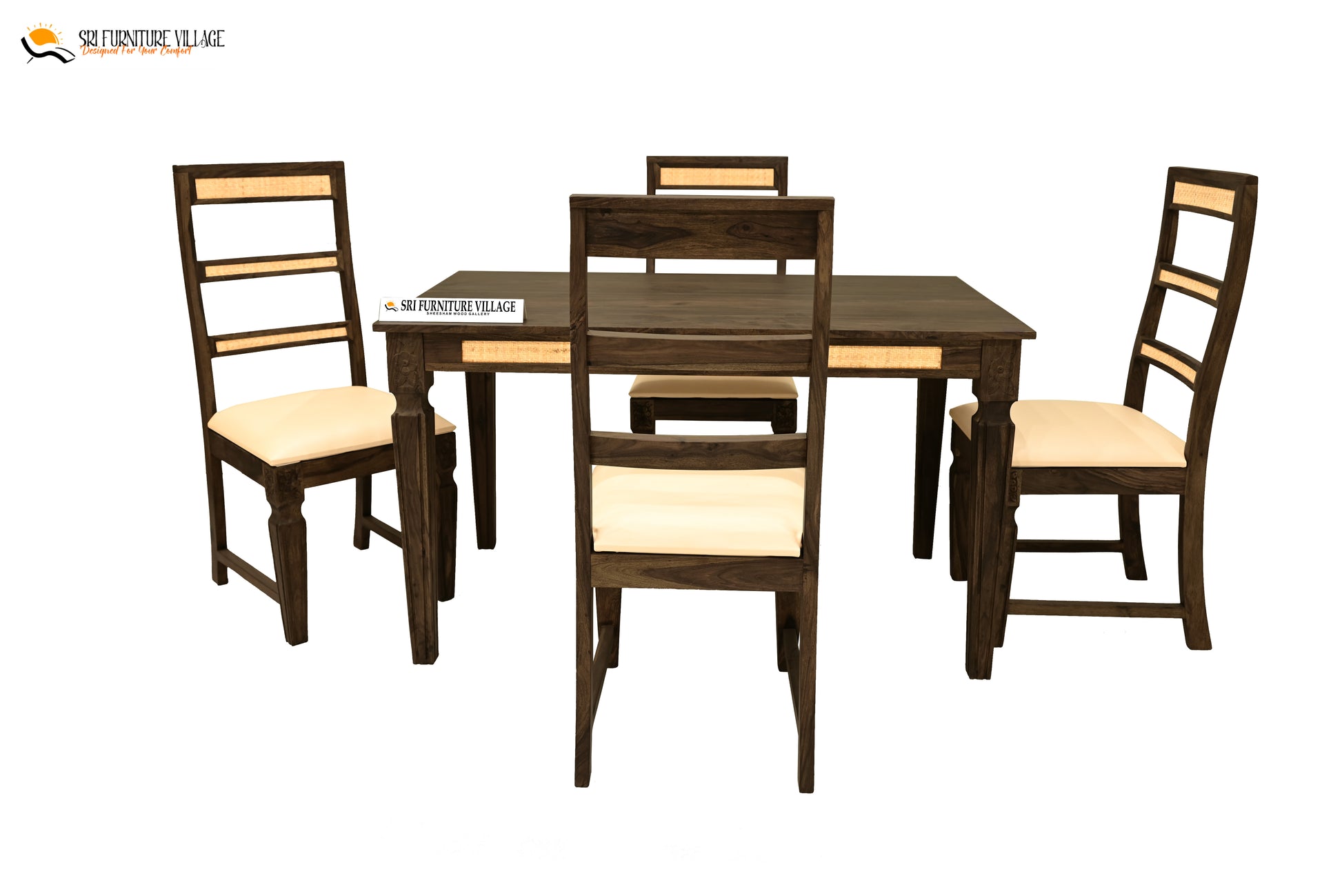 Stone / 4 Seater Dining Table Set 