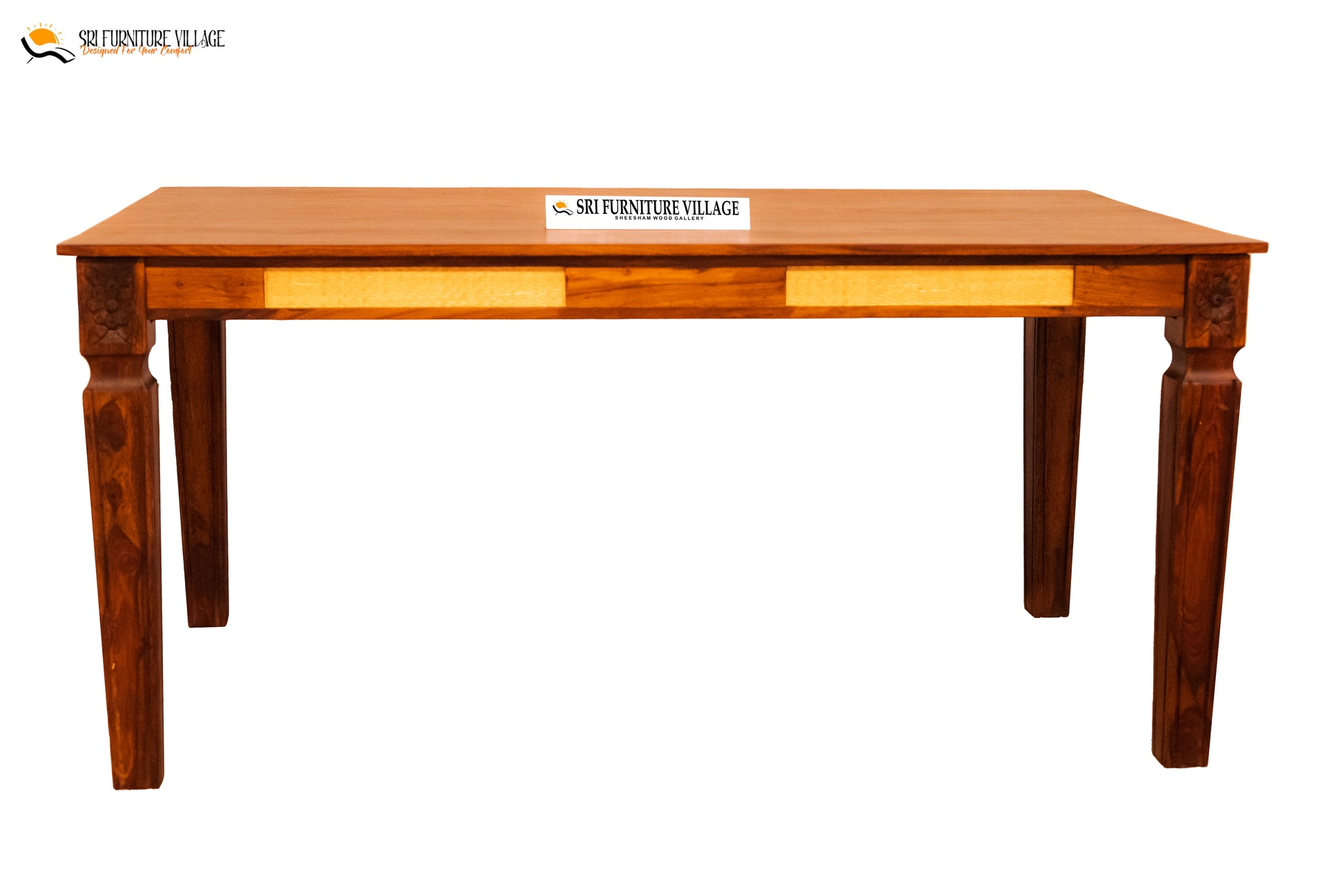 Natural / 6 Seater Dining Table Set 