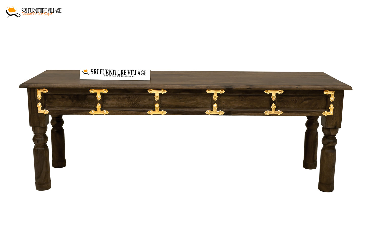 Stone 6 Seater Dining Table Set With Bench