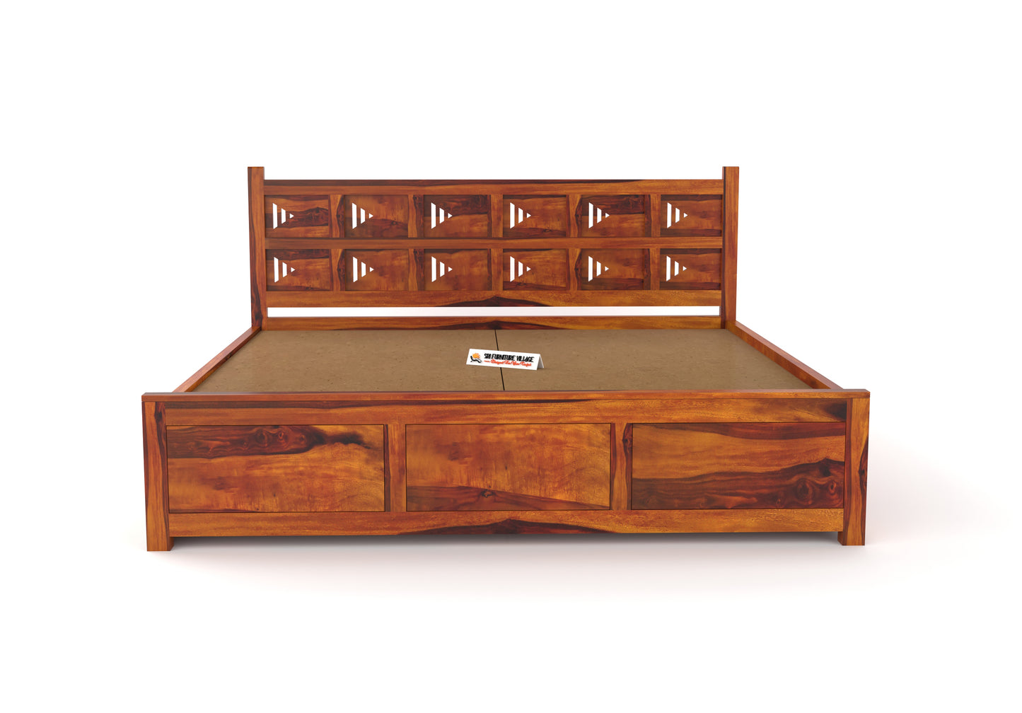 SierraEdge Wood Hydraulic Bed With Storage 3259 King - 3260 Queen