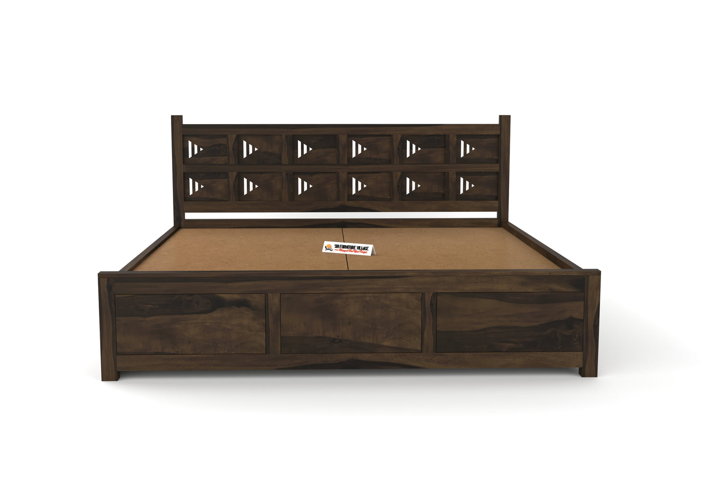 SierraEdge Wood Hydraulic Bed With Storage 3259 King - 3260 Queen