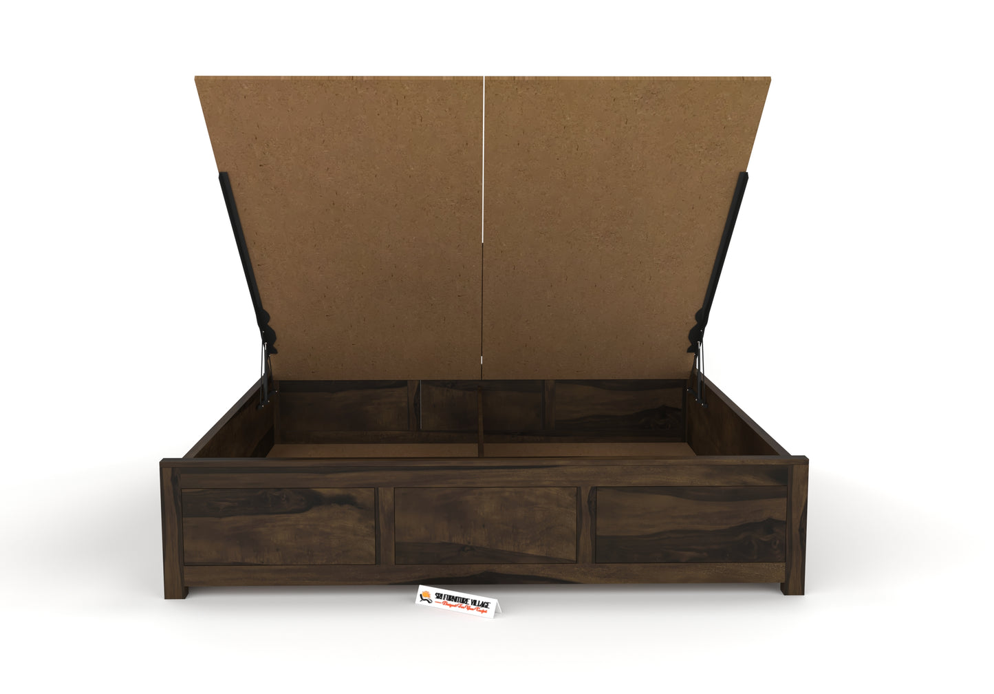 SierraEdge Wood Hydraulic Bed With Storage 3259 King - 3260 Queen