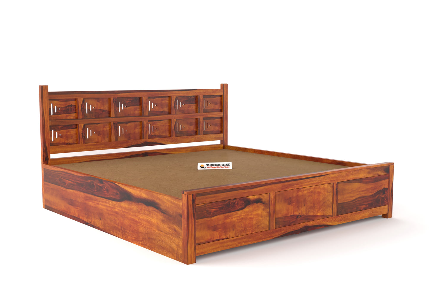 SierraEdge Wood Hydraulic Bed With Storage 3259 King - 3260 Queen