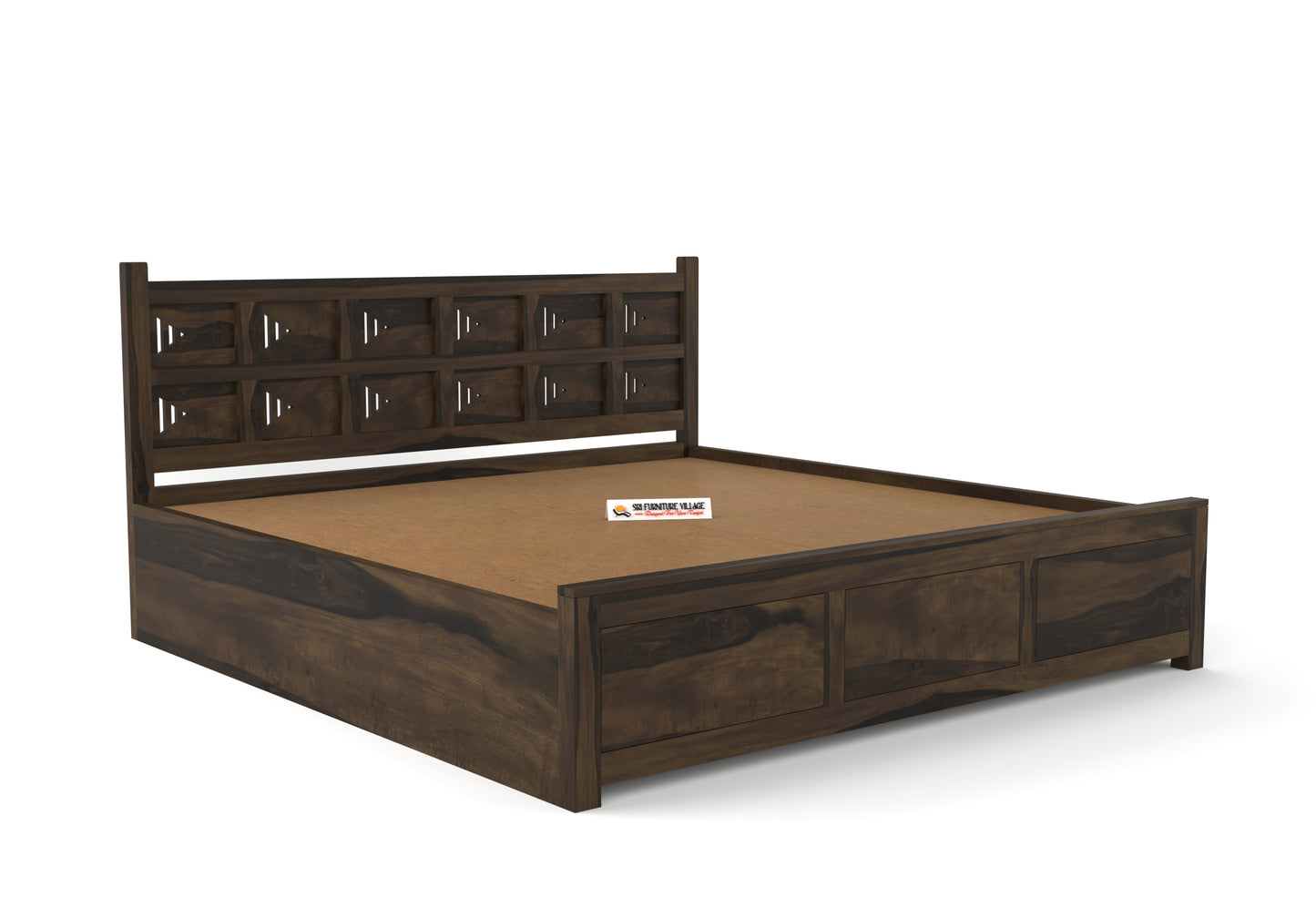 SierraEdge Wood Hydraulic Bed With Storage 3259 King - 3260 Queen